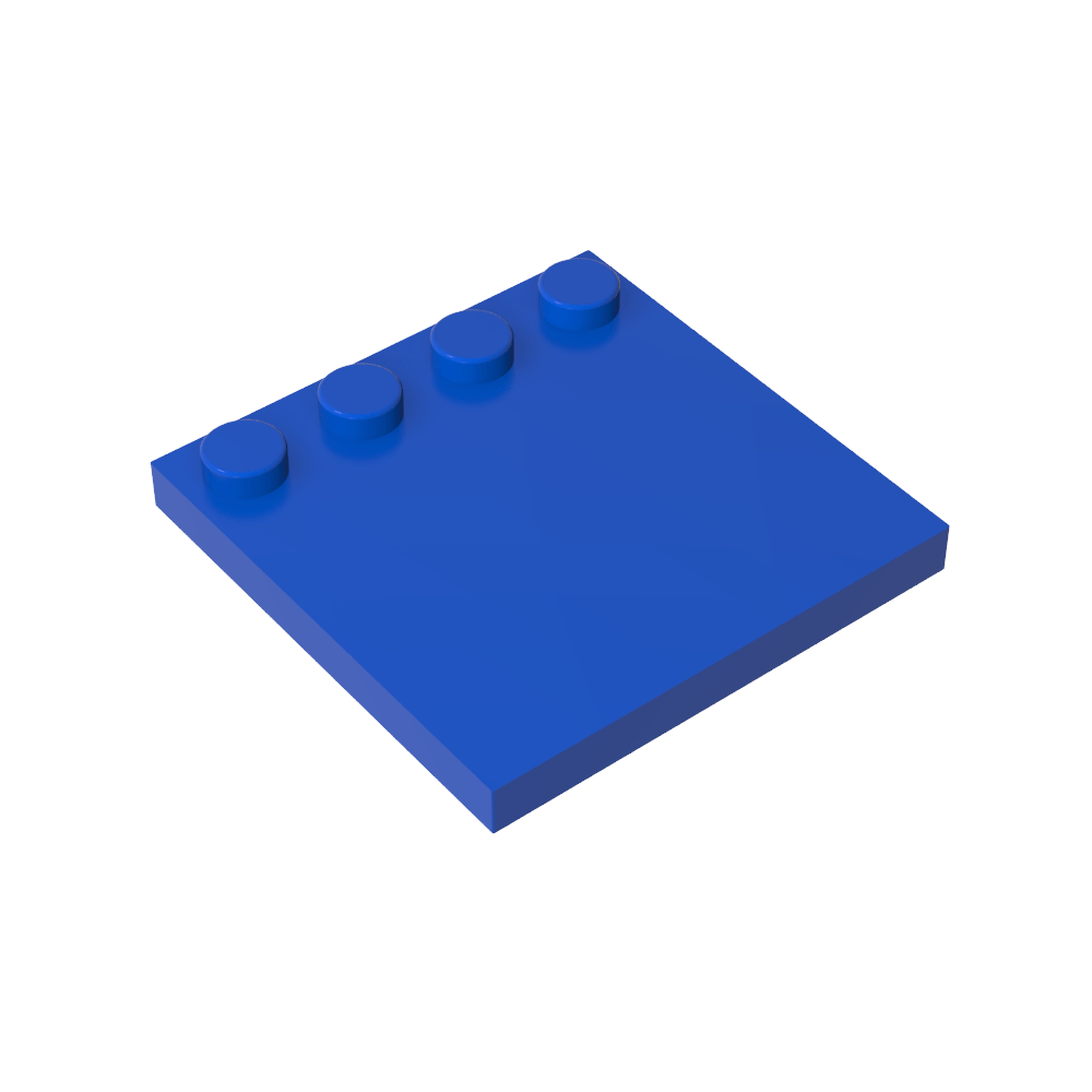 Plaques spéciales 4 x 4 avec goujons sur un bord [Lisse]-MyGobricksFr