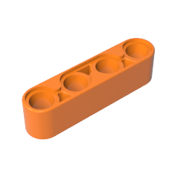 Poutre Technic 1 x 4 (épaisse)-MyGobricksFr