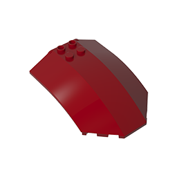 Pare-brise 8 x 6 x 2 courbé-MyGobricksFr