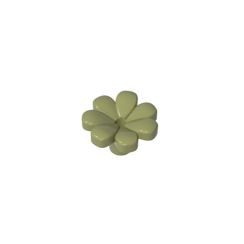 Accessoire pour plante, fleur ou figurine, avec 7 pétales épais et une épingle.-MyGobricksFr
