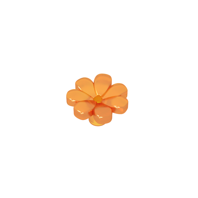 Accessoire pour plante, fleur ou figurine, avec 7 pétales épais et une épingle.-MyGobricksFr