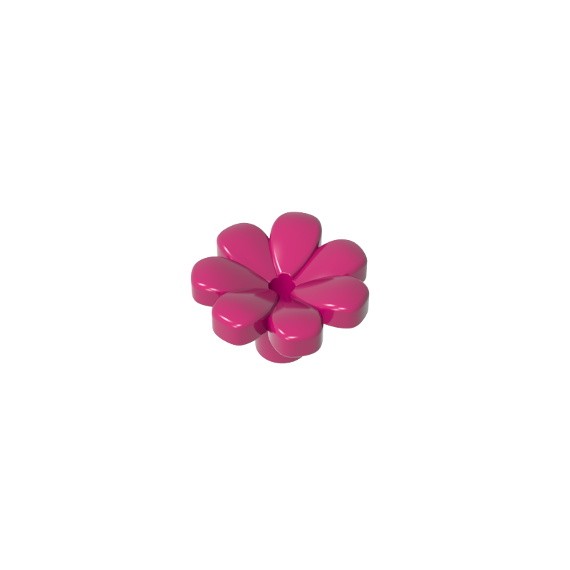 Accessoire pour plante, fleur ou figurine, avec 7 pétales épais et une épingle.-MyGobricksFr