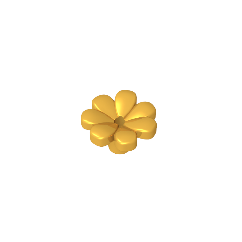Accessoire pour plante, fleur ou figurine, avec 7 pétales épais et une épingle.-MyGobricksFr