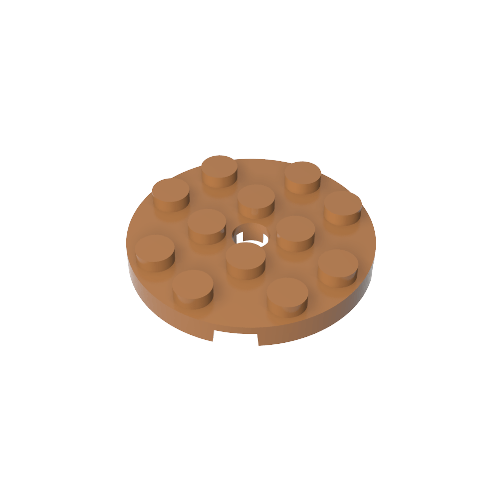 Plaque ronde 4 x 4 avec trou pour épingle-MyGobricksFr