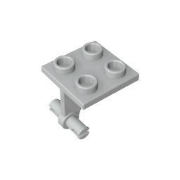 Support de roue 2 x 2 fin avec goupilles de fixation fendues-MyGobricksFr