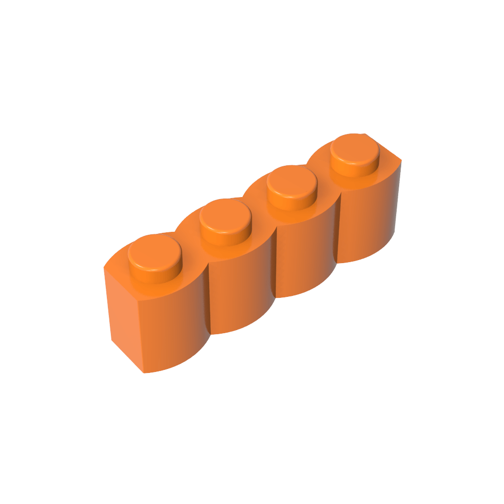 Brique spéciale 1 x 4 Palisade [alias Bûche]-MyGobricksFr