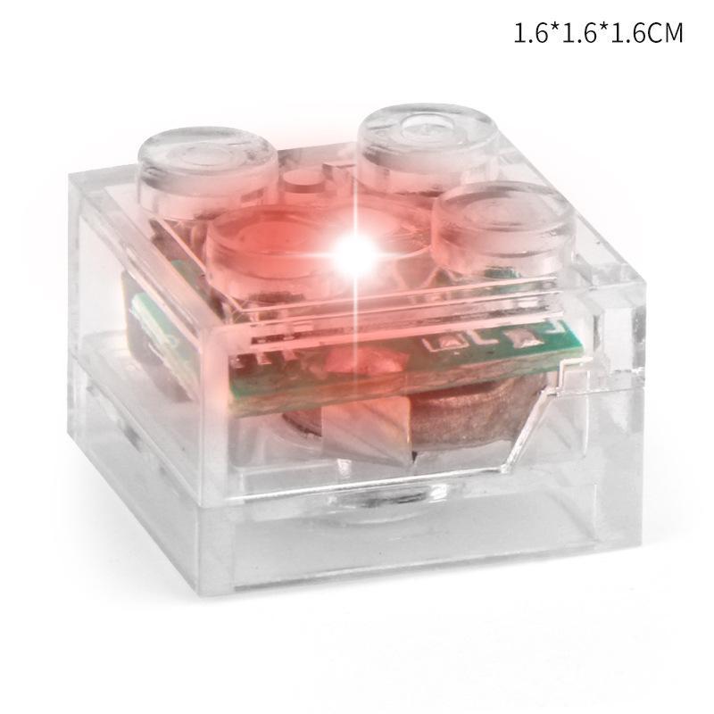 Accessoires de construction à induction magnétique, pièces lumineuses colorées à monter soi-même pour des scènes de rue urbaines, petits jouets décoratifs à LED pour la construction