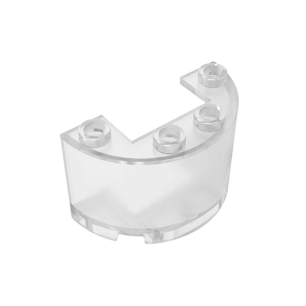 Demi-cylindre 2 x 4 x 2 avec découpe 1 x 2-MyGobricksFr