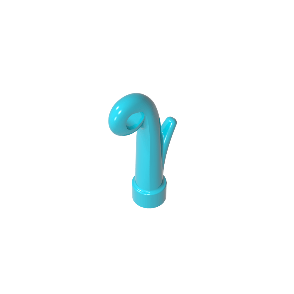 Plante, tige d'herbe avec trou pour barre [3,2 mm]-MyGobricksFr