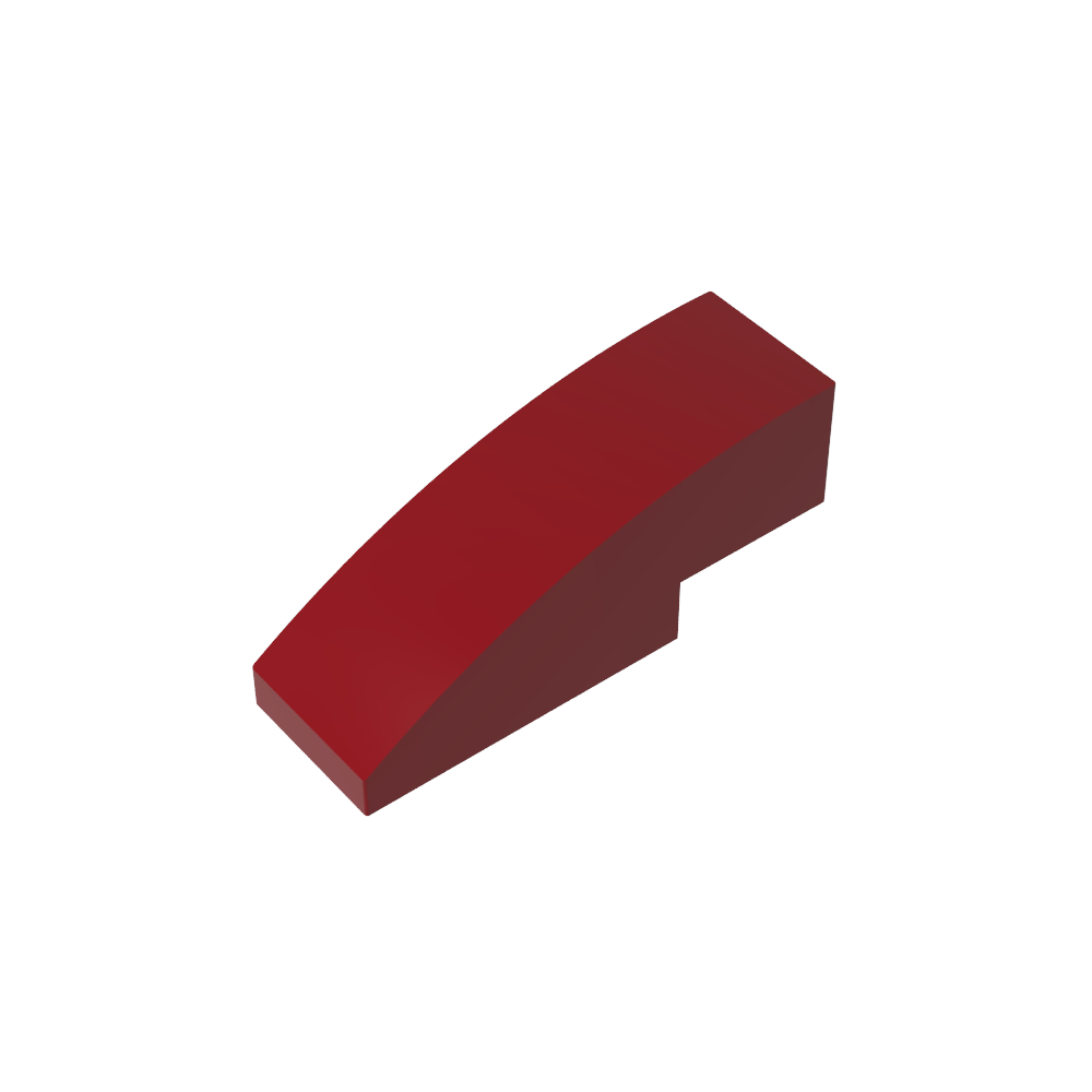 Toit incurvé en pente 3 x 1 sans montants-MyGobricksFr