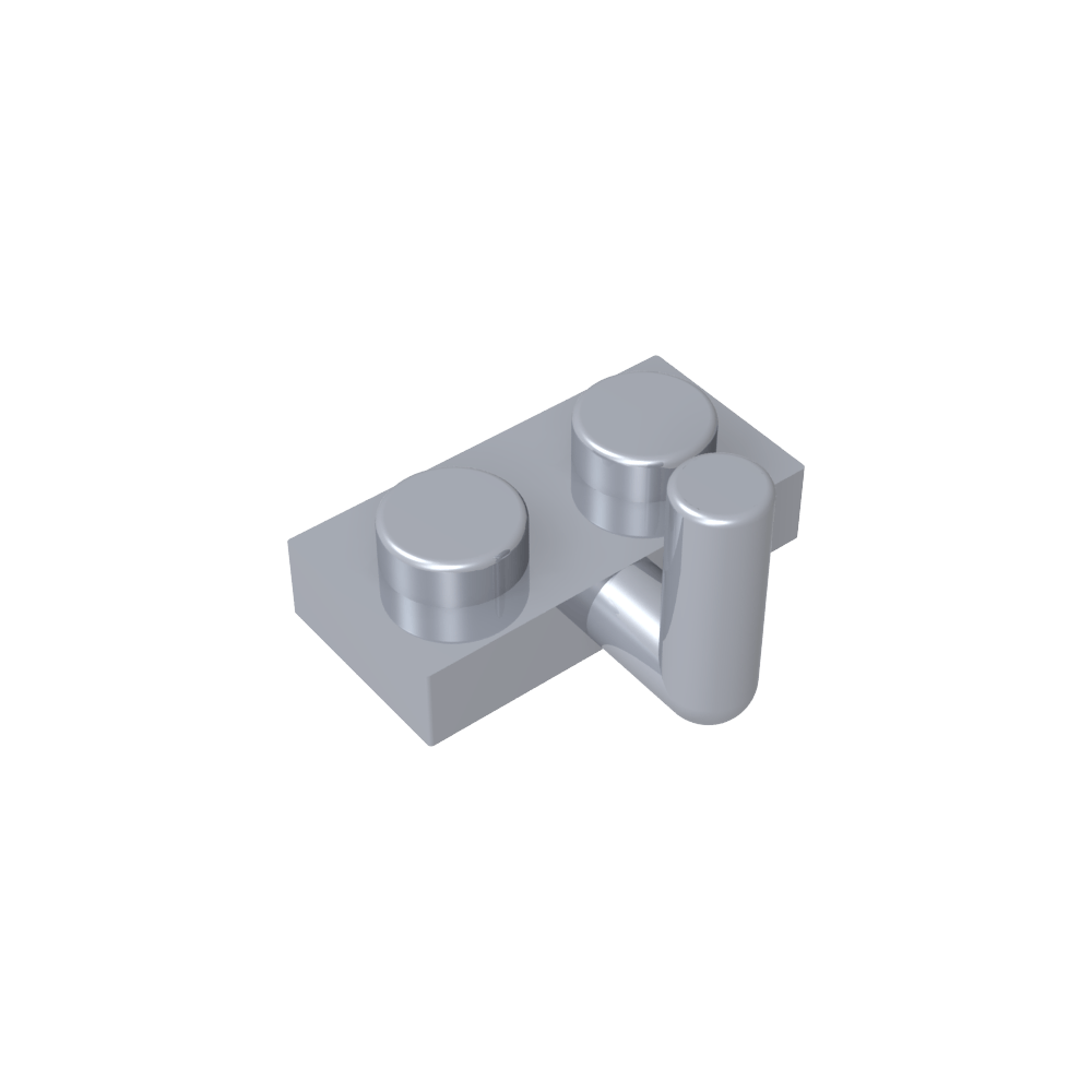 Plaque spéciale 1 x 2 avec bras relevé [Bras horizontal 6 mm]-MyGobricksFr