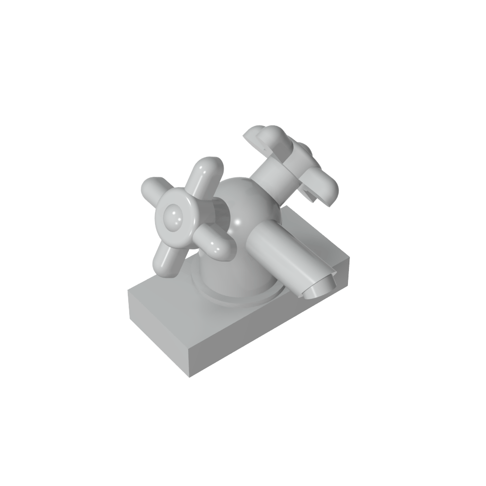 Robinet 1 x 2 avec double poignée-MyGobricksFr