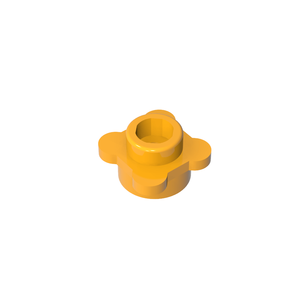 Plante, fleur, assiette ronde 1 x 1 avec 4 pétales-MyGobricksFr