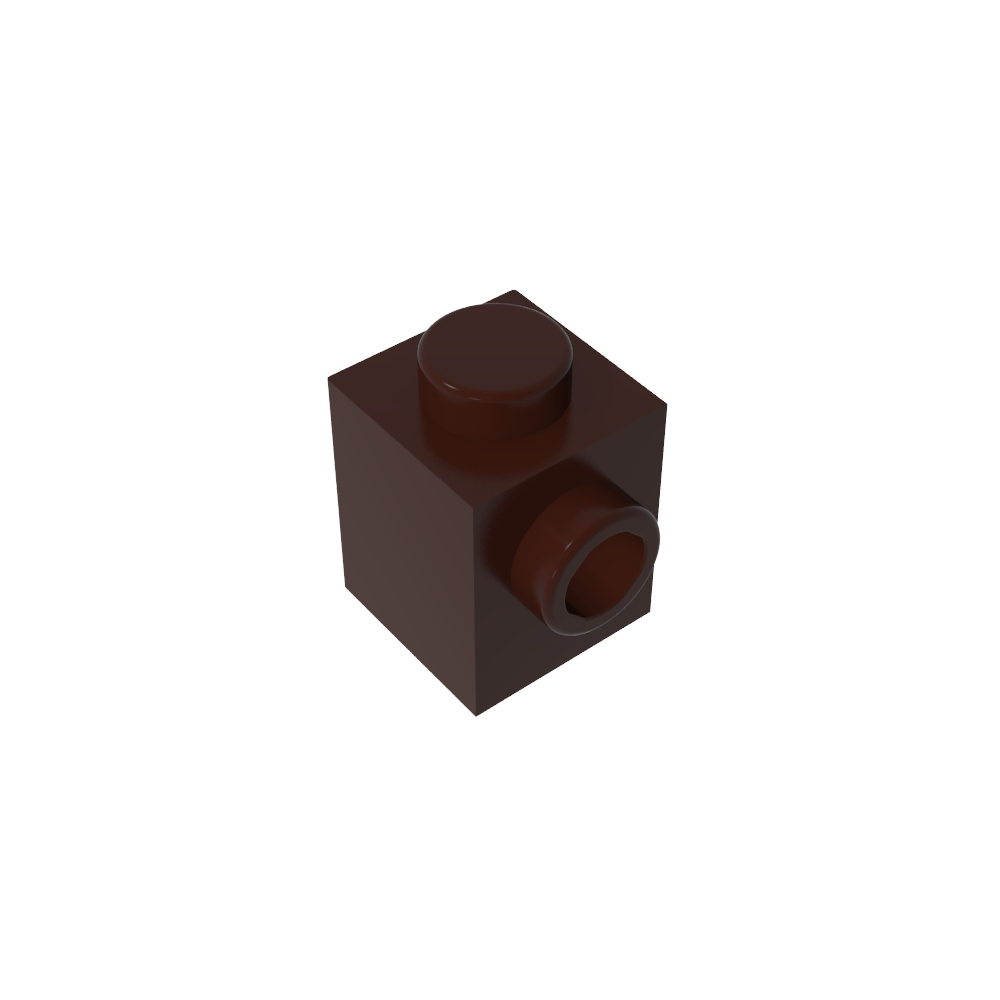 Brique spéciale 1 x 1 avec tenon sur 1 côté-MyGobricksFr