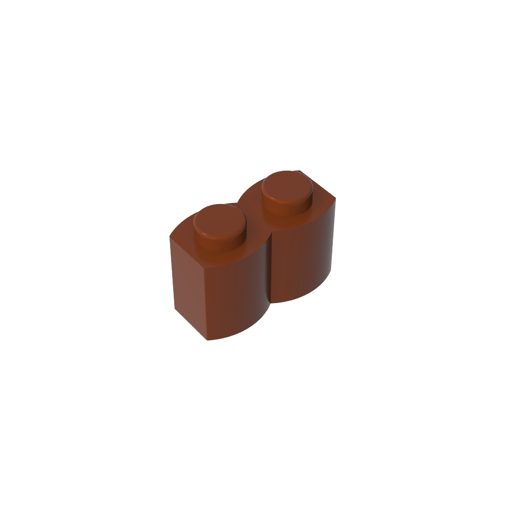 Brique spéciale 1 x 2 Palisade [alias Bûche]-MyGobricksFr