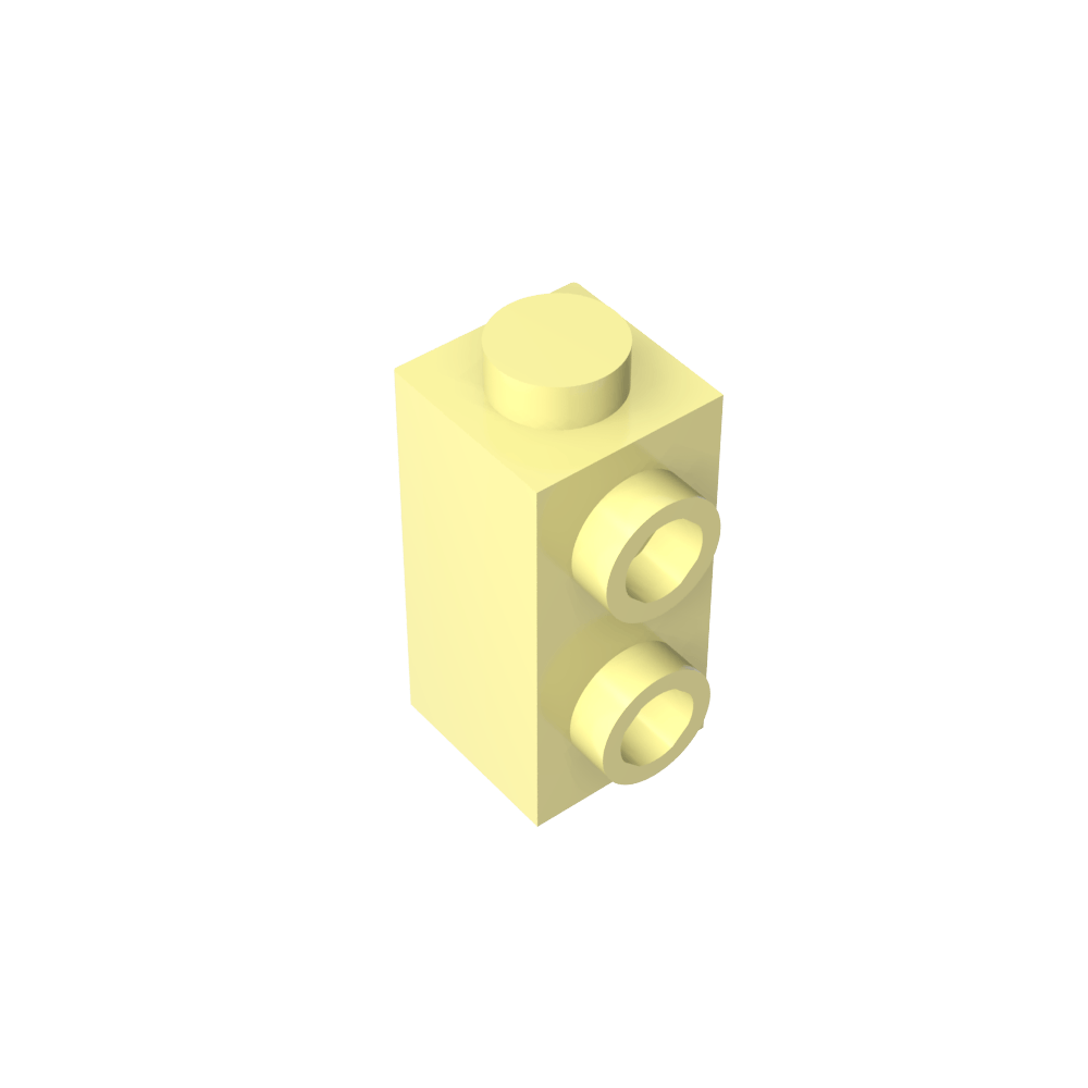 Brique spéciale 1 x 1 x 1 2/3 avec tenons sur 1 côté-MyGobricksFr
