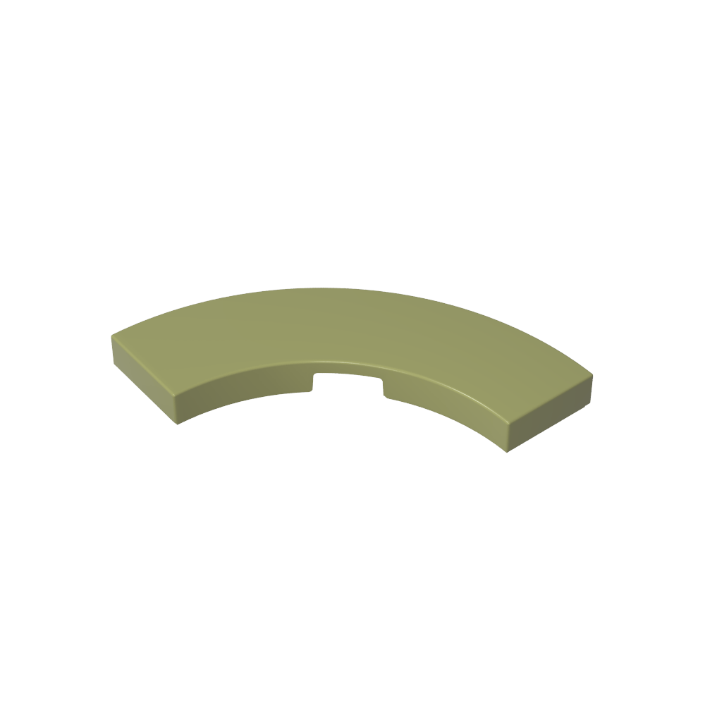 Carreau 3 x 3 incurvé, Macaroni-MyGobricksFr