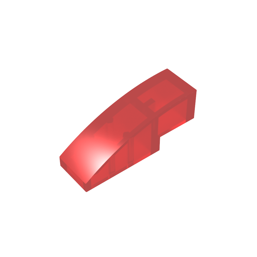 Toit incurvé en pente 3 x 1 sans montants-MyGobricksFr