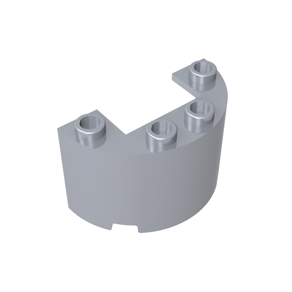 Demi-cylindre 2 x 4 x 2 avec découpe 1 x 2-MyGobricksFr