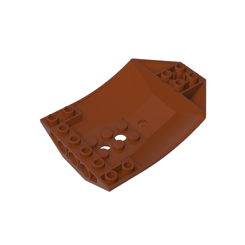 Cockpit en forme de coin incurvé inversé 8 x 6 x 2-MyGobricksFr
