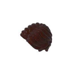 Silhouette, cheveux courts ondulés avec raie au milieu-MyGobricksFr