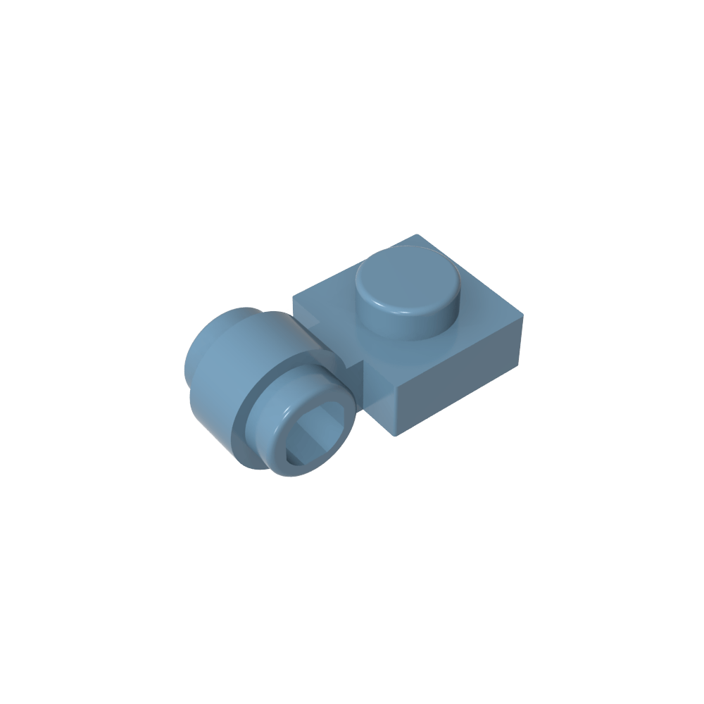 Plaque spéciale 1 x 1 avec lampe à clip [anneau épais]-MyGobricksFr