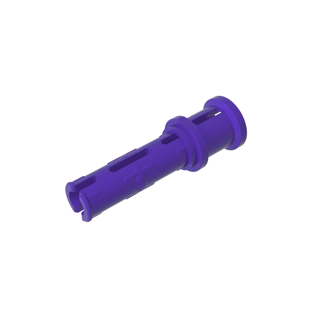 Axe Technic long avec crêtes de friction longitudinales et bague d'arrêt [crête près du bord]-MyGobricksFr