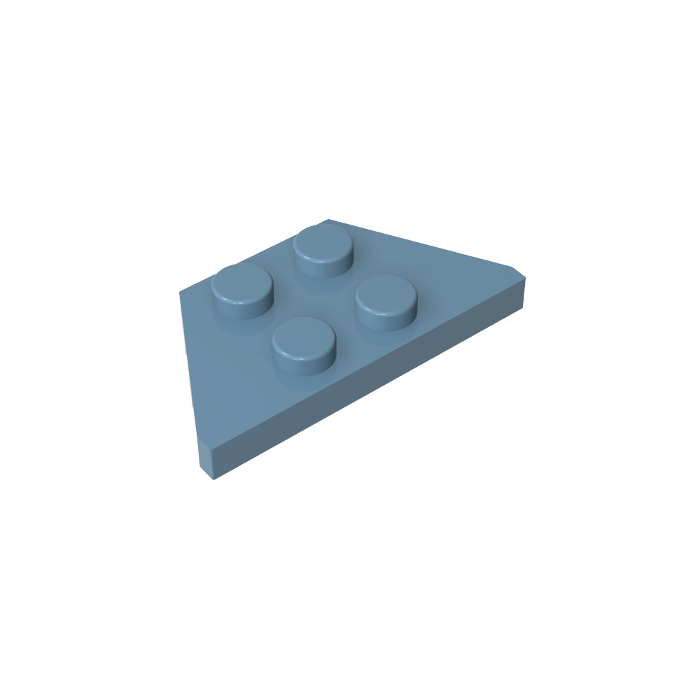 Plaque en coin 2 x 4-MyGobricksFr