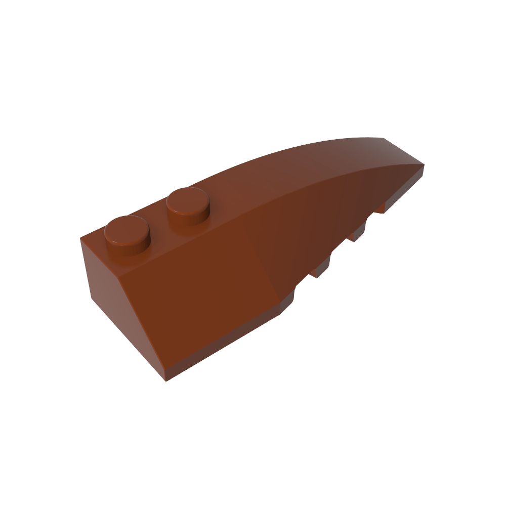 Coin incurvé 6 x 2 Droite-MyGobricksFr