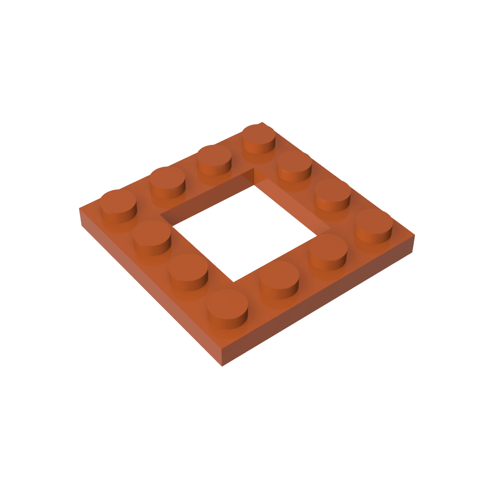 Plaque spéciale 4 x 4 avec découpe 2 x 2-MyGobricksFr