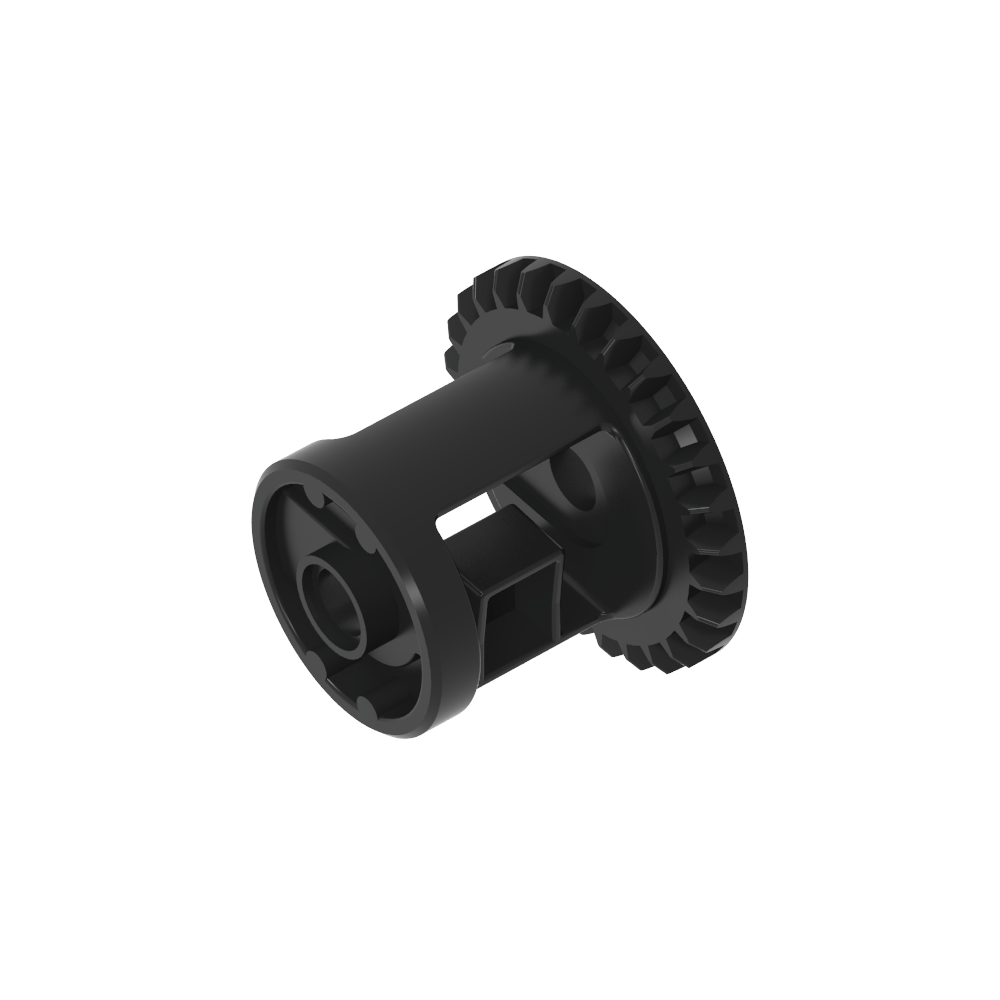 Différentiel à engrenages Technic avec languettes intérieures et centre fermé, 28 dents coniques [bord biseauté]-MyGobricksFr