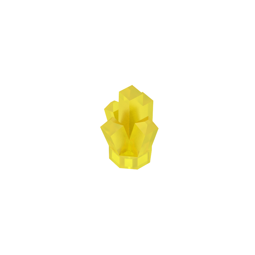 Pierre 1 x 1 Cristal 5 Points-MyGobricksFr