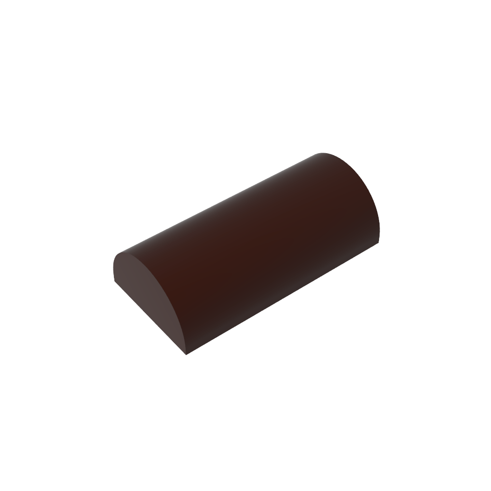 Brique cintrée 2 x 4 sans montants, dessus incurvé-MyGobricksFr