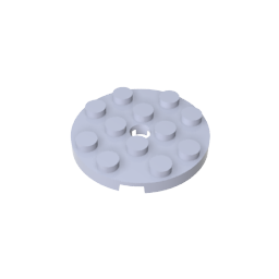 Plaque ronde 4 x 4 avec trou pour épingle-MyGobricksFr