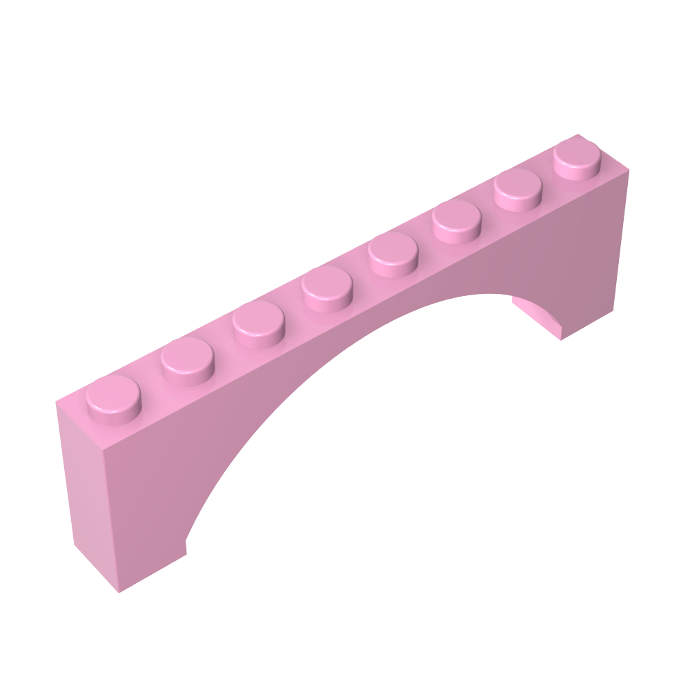 Arche en briques 1 x 8 x 2 surélevée-MyGobricksFr