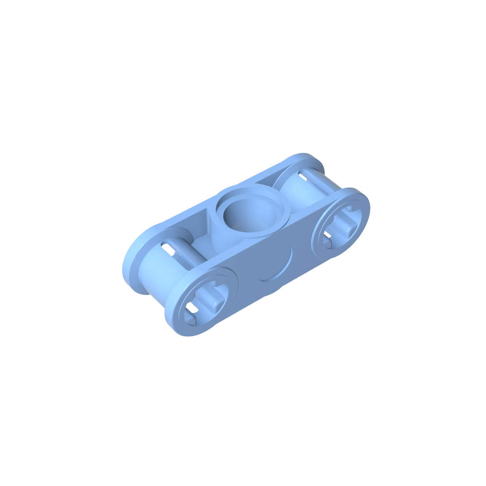 Axe et connecteur à broche Technic perpendiculaire 3L avec trou de broche central-MyGobricksFr