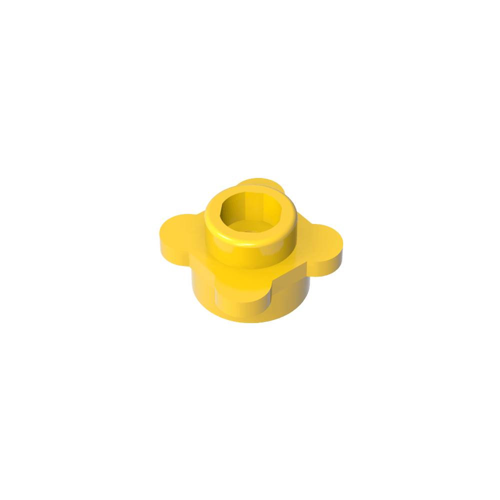 Plante, fleur, assiette ronde 1 x 1 avec 4 pétales-MyGobricksFr