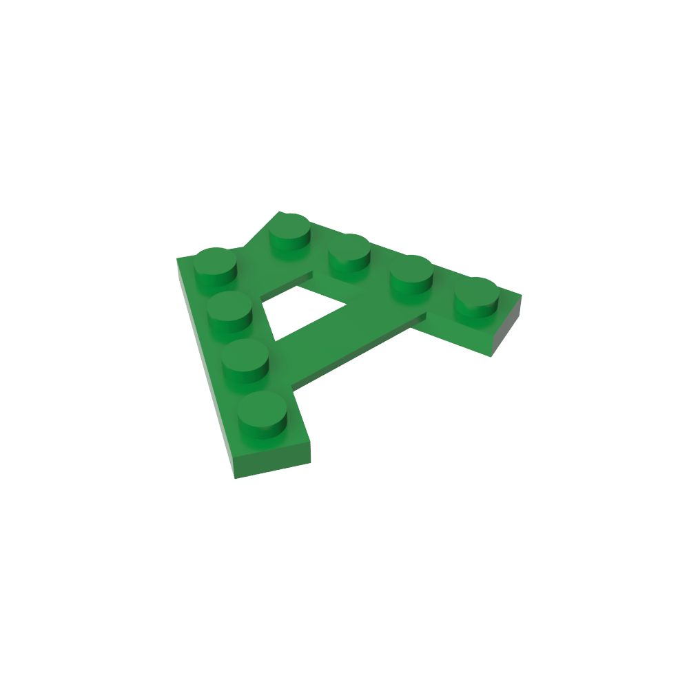 Plaque spéciale à 4 goujons, angle de 45°-MyGobricksFr