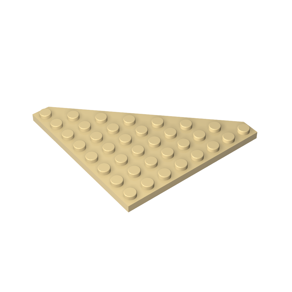 Plaque compensée 8 x 8 coin coupé-MyGobricksFr