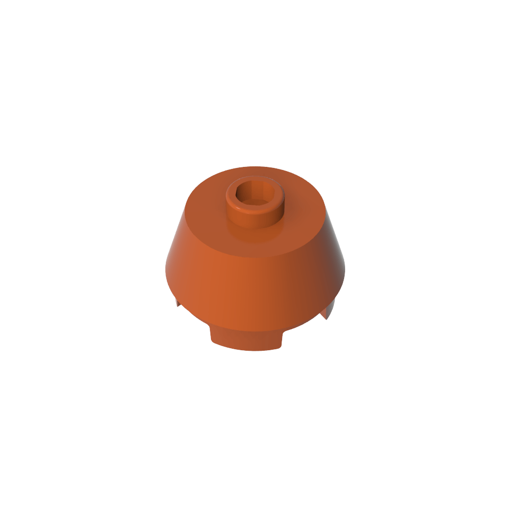 Brique ronde 2 x 2 Cône tronqué-MyGobricksFr
