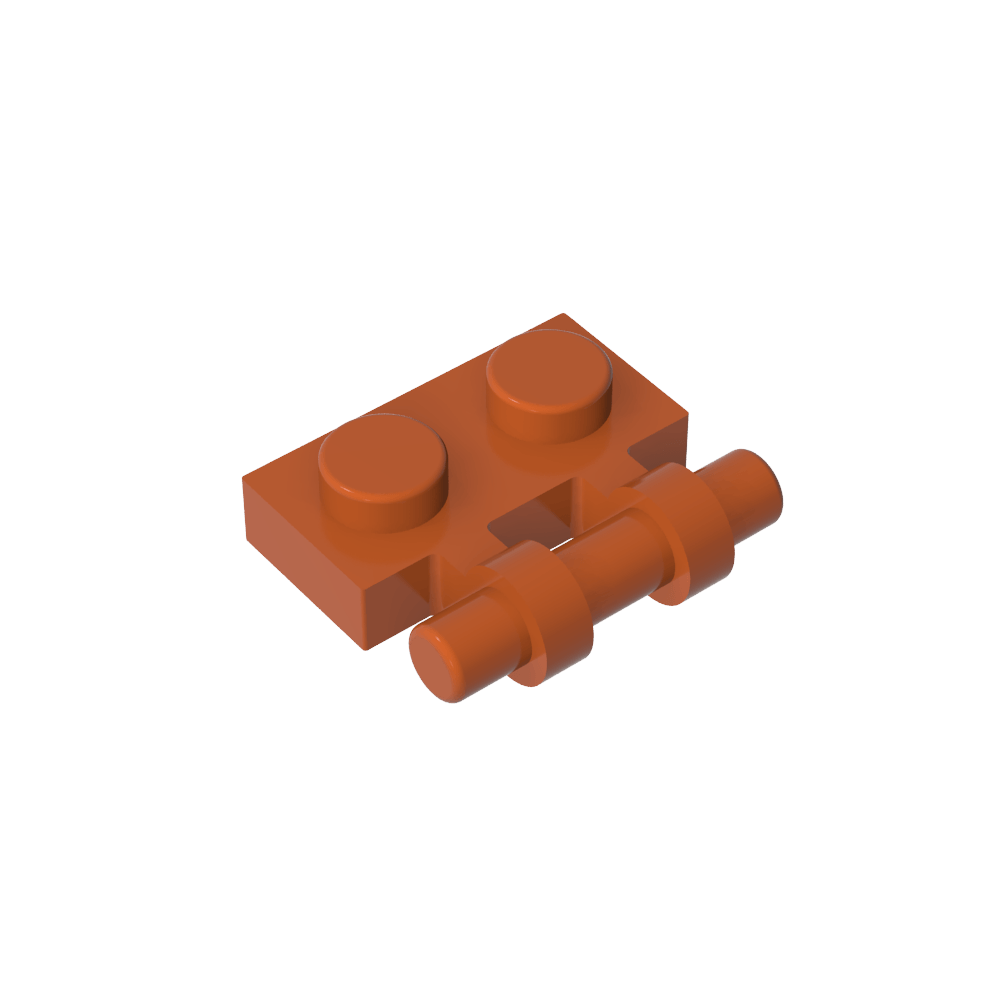 Plaque spéciale 1 x 2 Poignée latérale [Extrémités libres]-MyGobricksFr