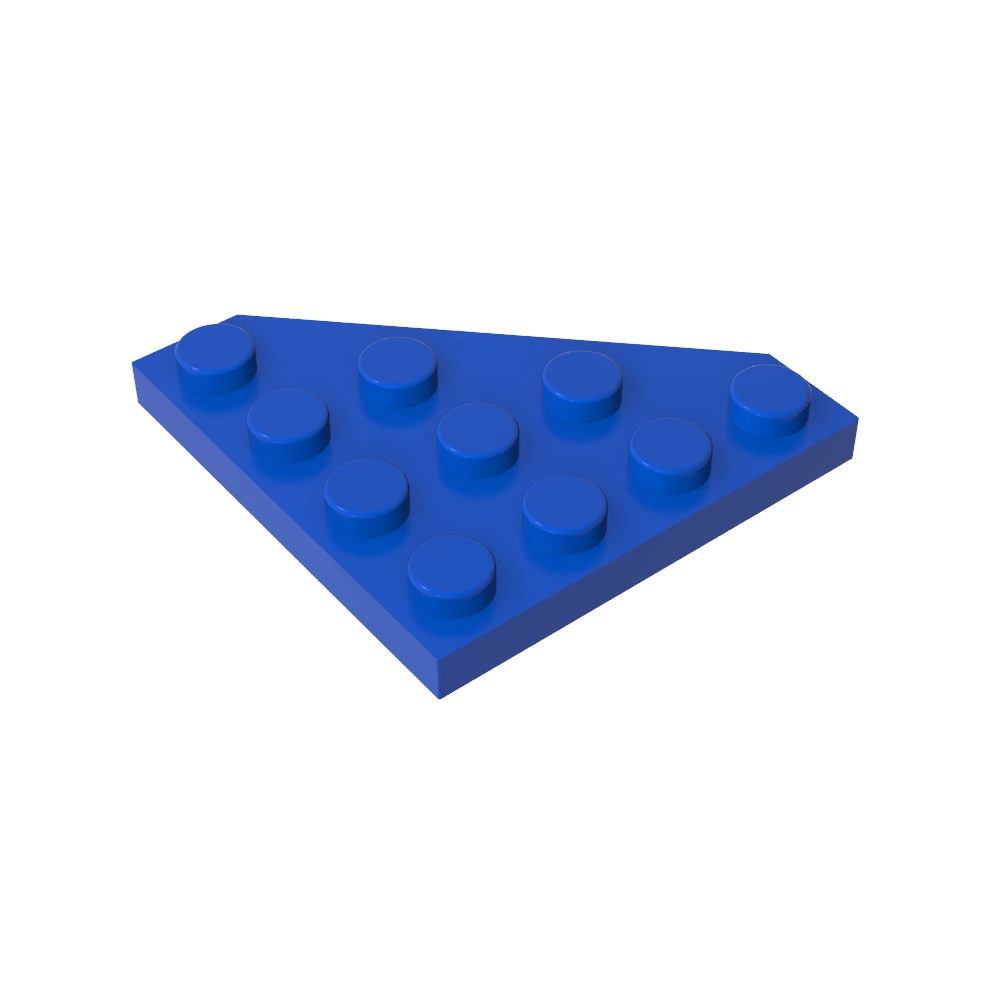 Plaque en coin 4 x 4 Coin coupé-MyGobricksFr