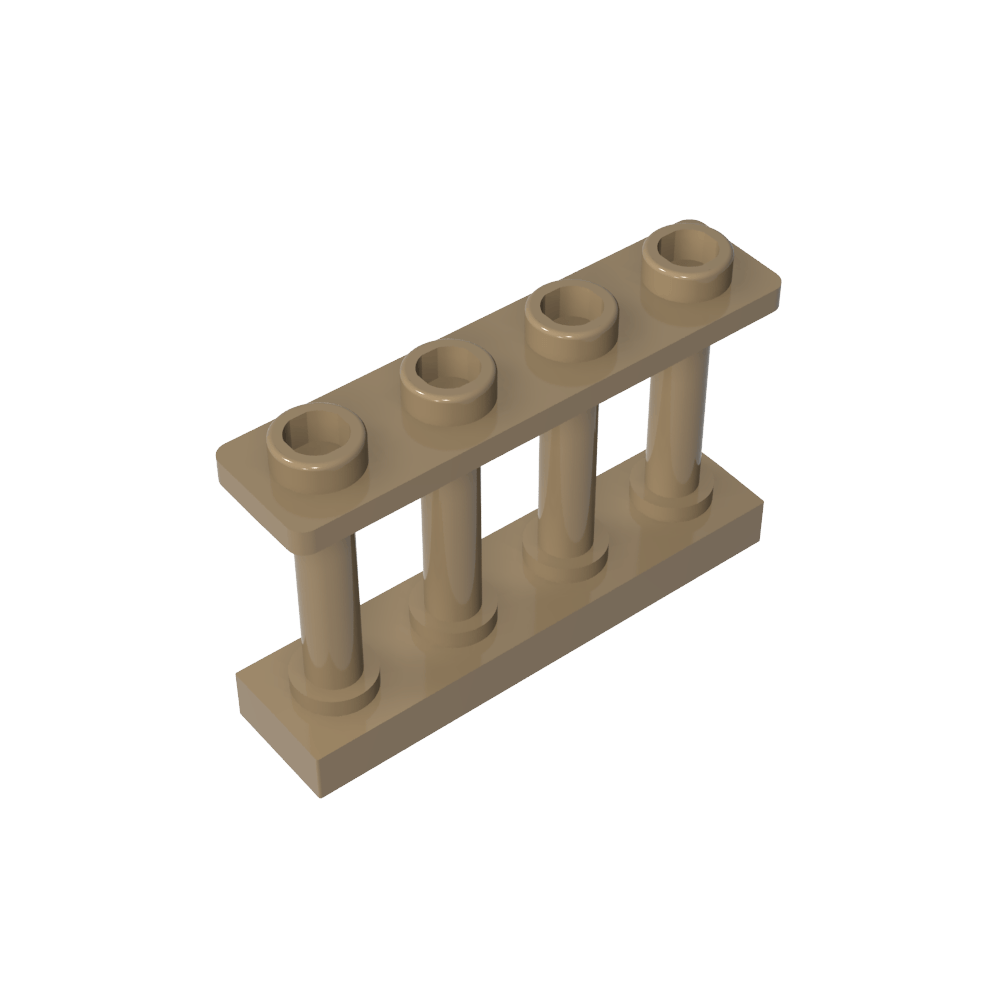 Clôture à fuseaux 1 x 4 x 2 [4 montants supérieurs]-MyGobricksFr