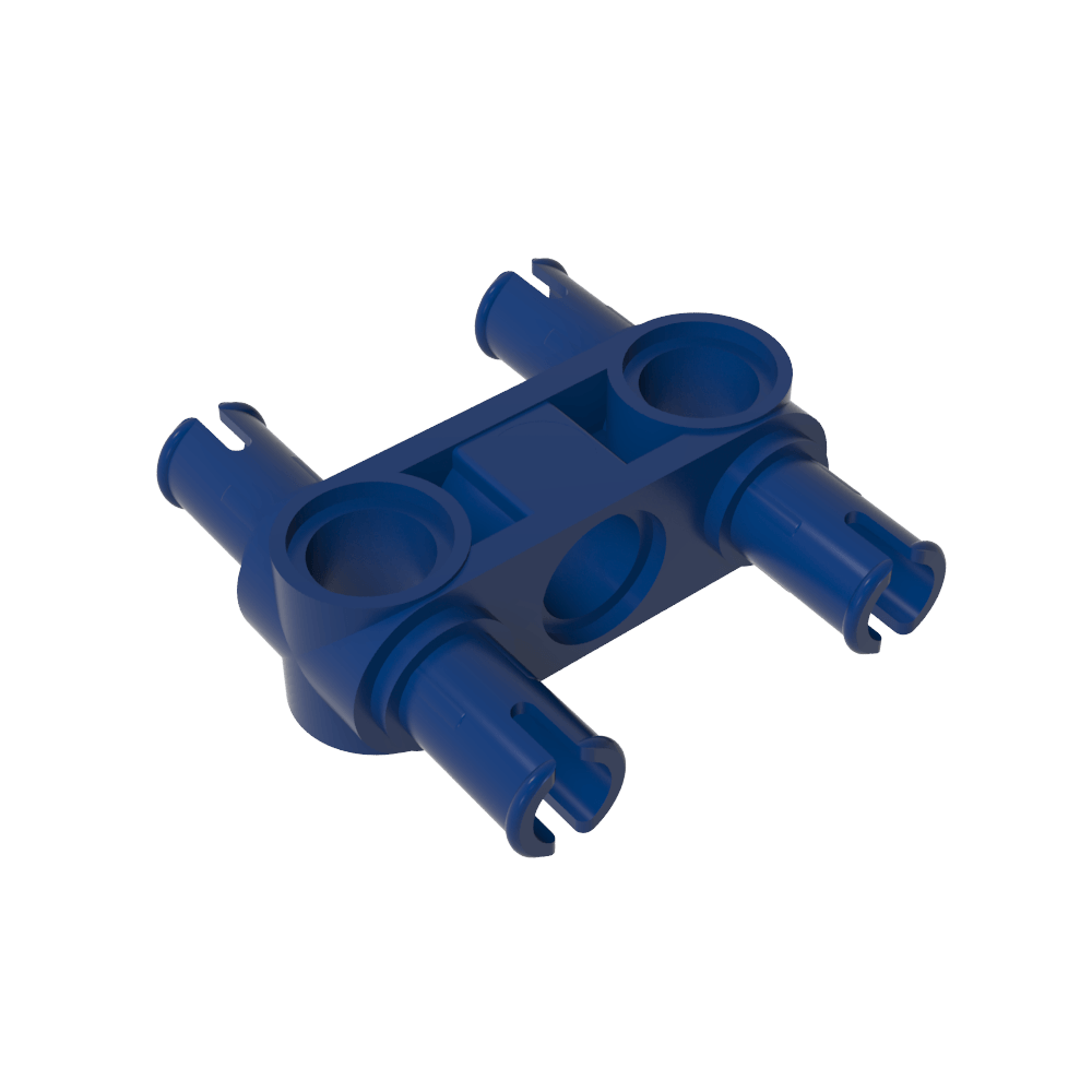 Connecteur à broches Technic, moyeu perpendiculaire 3L à 4 broches-MyGobricksFr