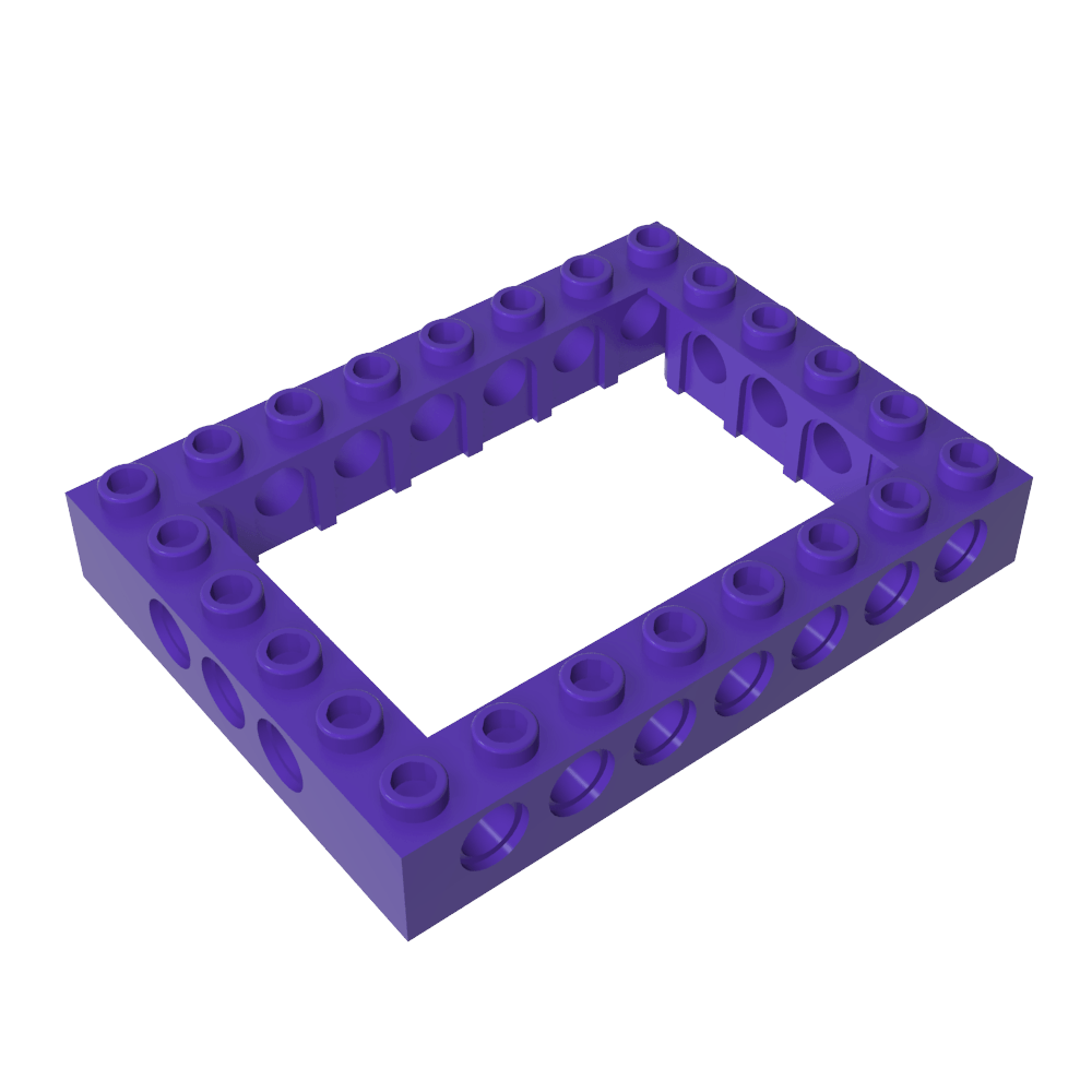 Brique Technic 6 x 8 avec centre ouvert 4 x 6-BricksBulk.Fr