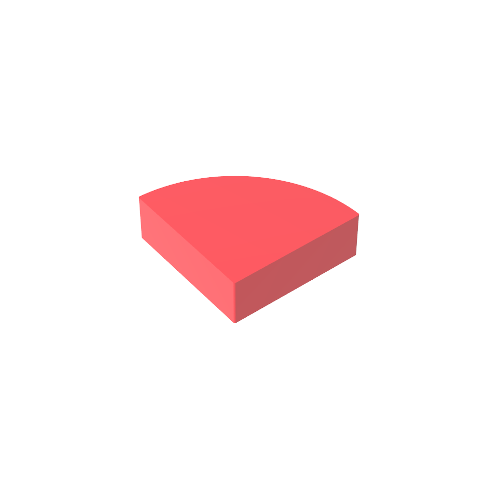 Carrelage Rond 1 x 1 Quart-MyGobricksFr