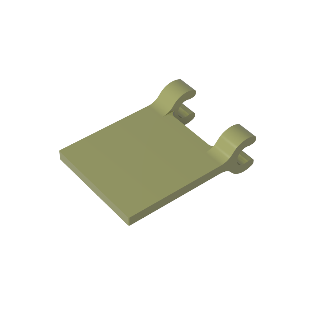 Drapeau carré 2 x 2 [clips fins]-MyGobricksFr