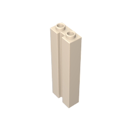 Brique spéciale 1 x 2 x 5 avec rainure-MyGobricksFr