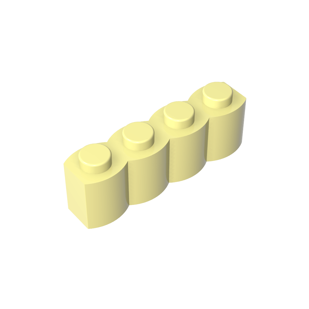 Brique spéciale 1 x 4 Palisade [alias Bûche]-MyGobricksFr