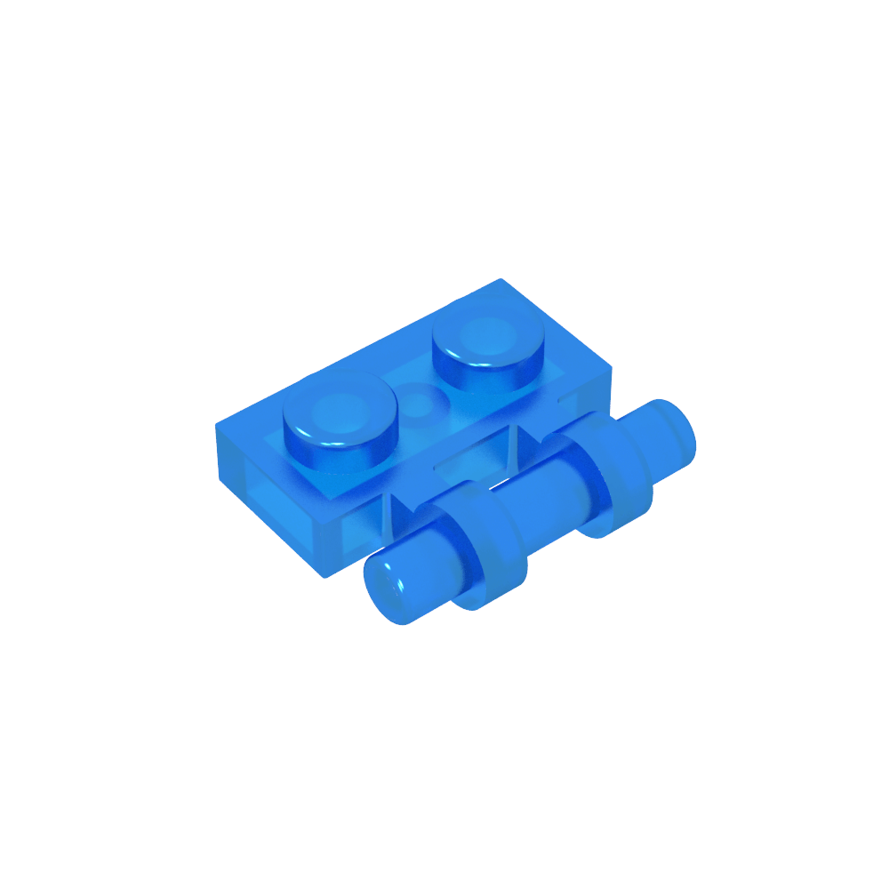 Plaque spéciale 1 x 2 Poignée latérale [Extrémités libres]-MyGobricksFr